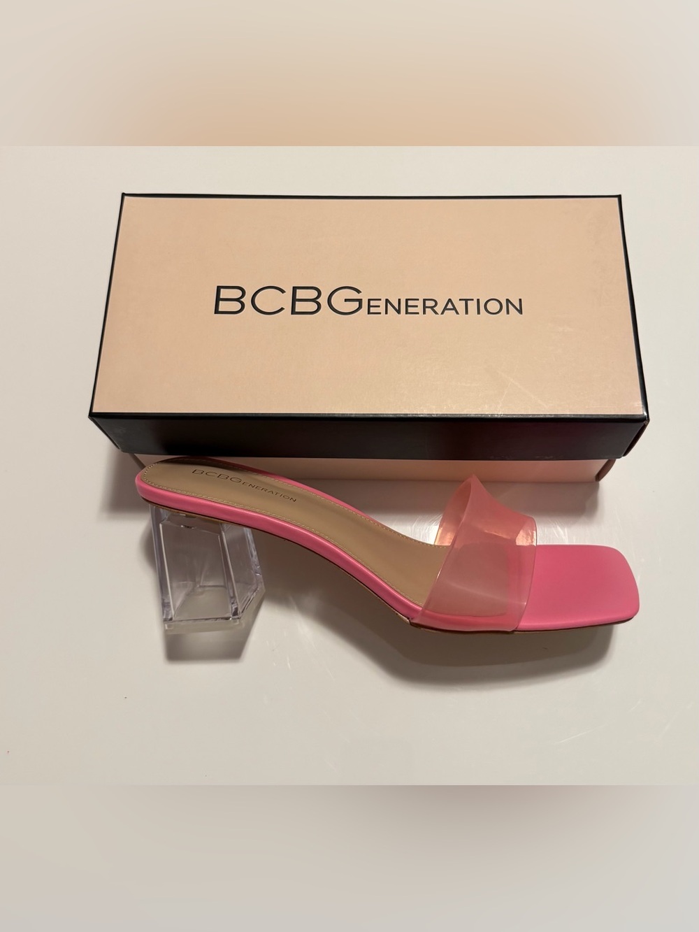 BCBG Pink Women's Slide Sandals Brand New 10